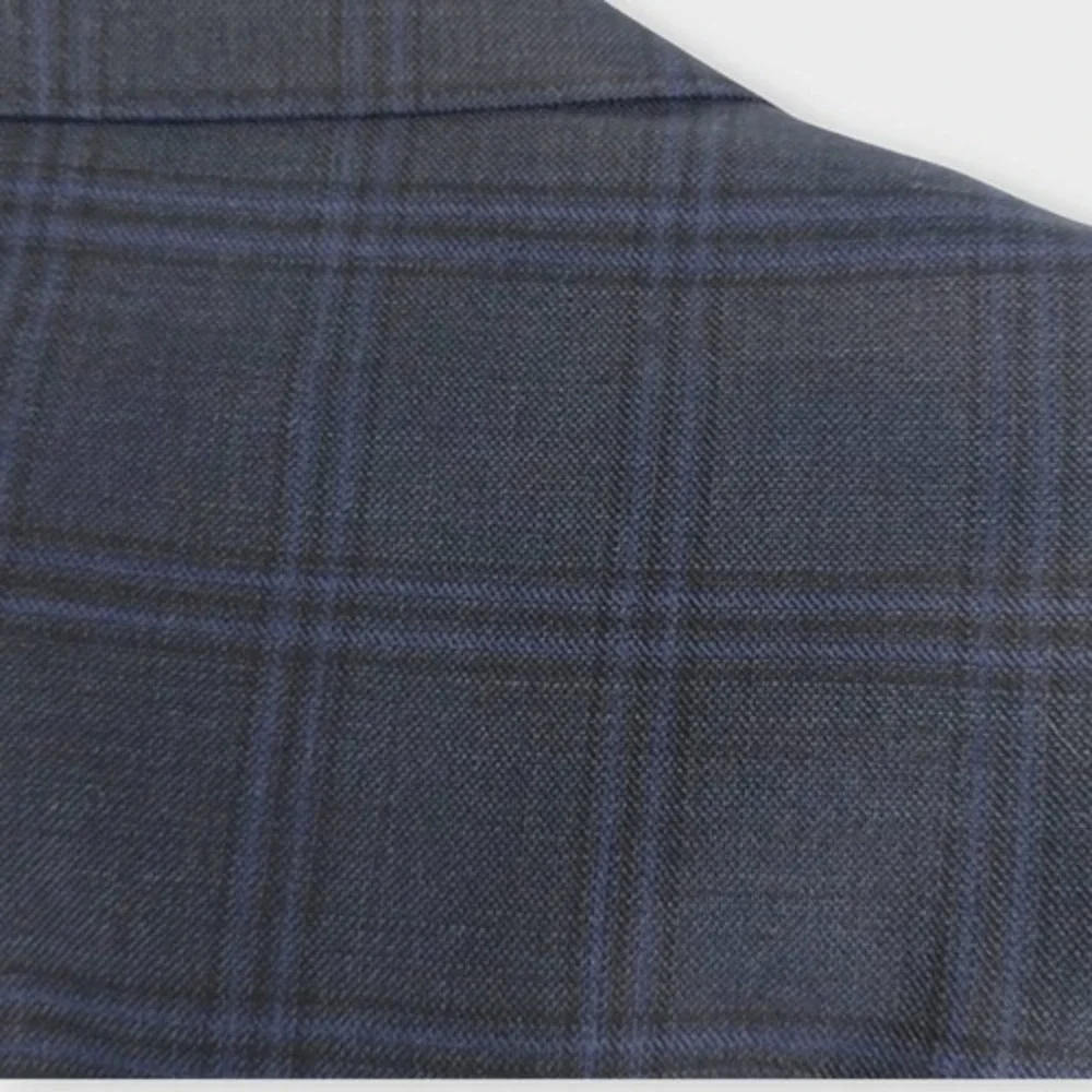 Reveal Mens Sport Coat 48L Blue Plaid‎ Custom UT Longhorns Lined New
